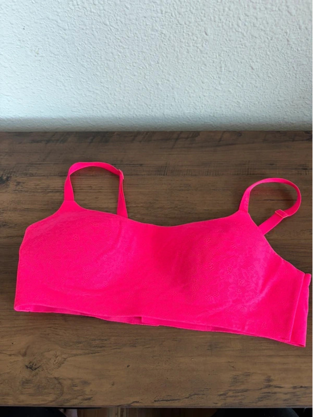 Smoothez by Aerie pink lace bra M